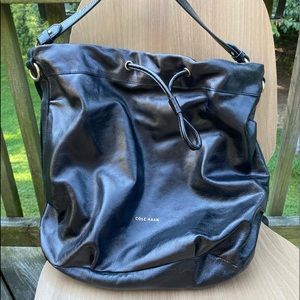 Cole Haan Large Black Leather Bag